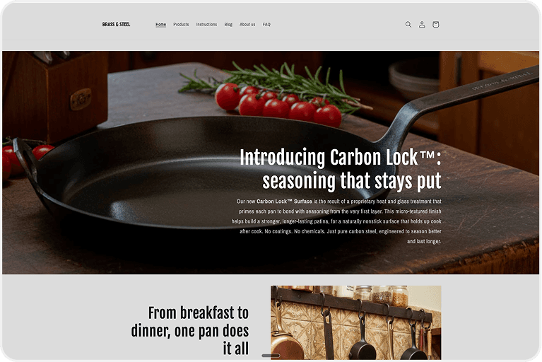 brass and steel website