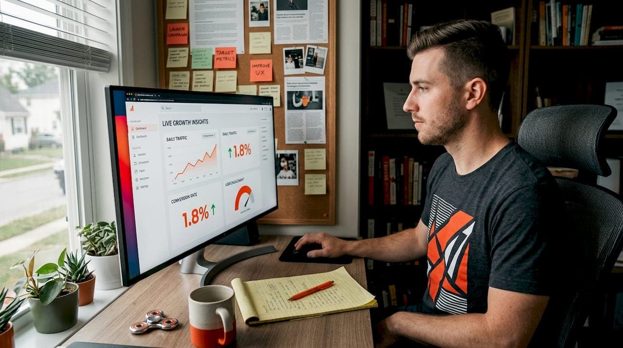 Professional checking web analytics for personalization