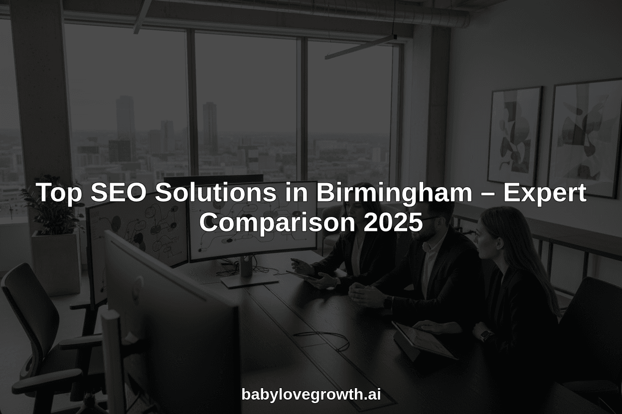 Top SEO Solutions in Birmingham – Expert Comparison 2025