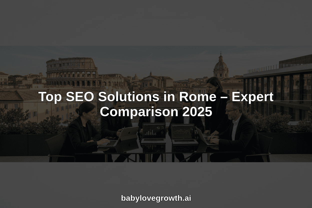 Top SEO Solutions in Rome – Expert Comparison 2025