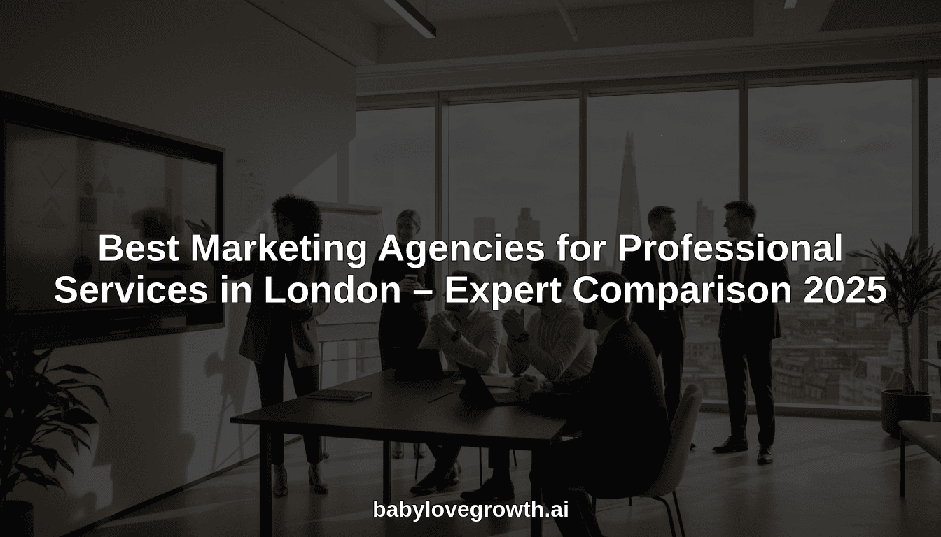 Best Marketing Agencies for Professional Services in London – Expert Comparison 2025