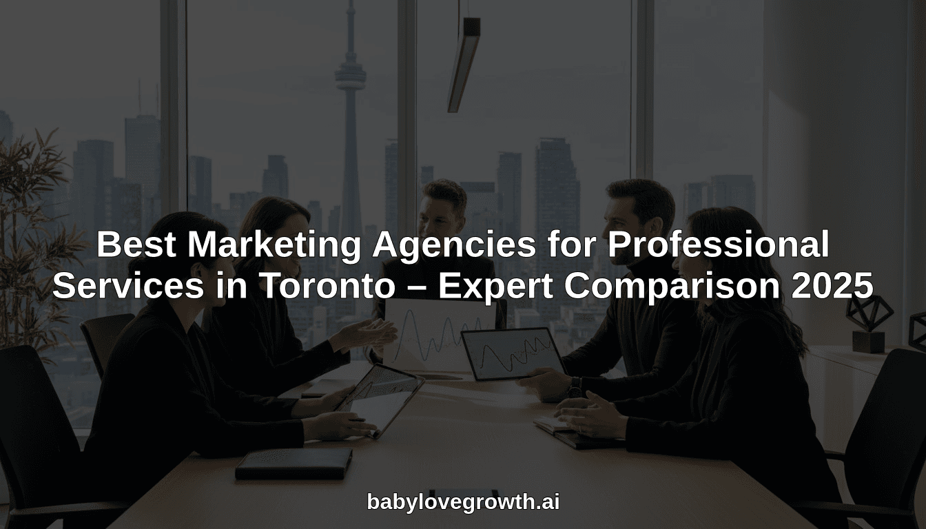 Best Marketing Agencies for Professional Services in Toronto – Expert Comparison 2025