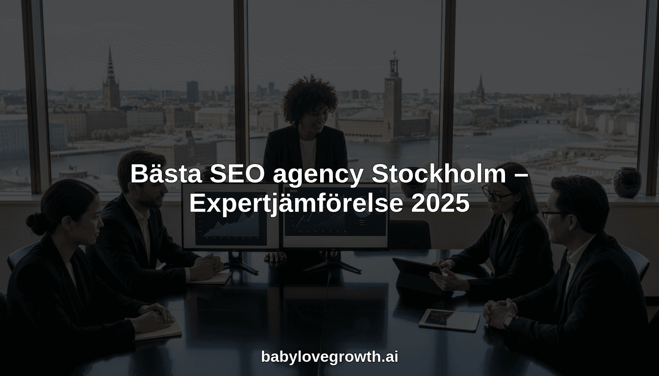 Bästa SEO agency Stockholm – Expertjämförelse 2025