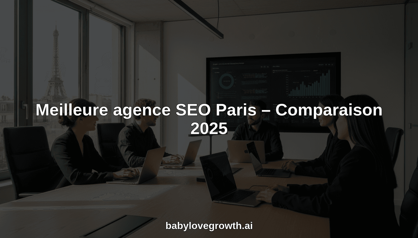 Meilleure agence SEO Paris – Comparaison 2025