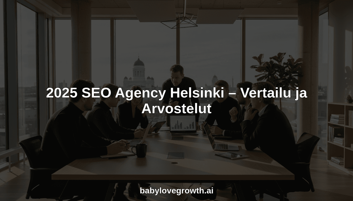2025 SEO Agency Helsinki – Vertailu ja Arvostelut