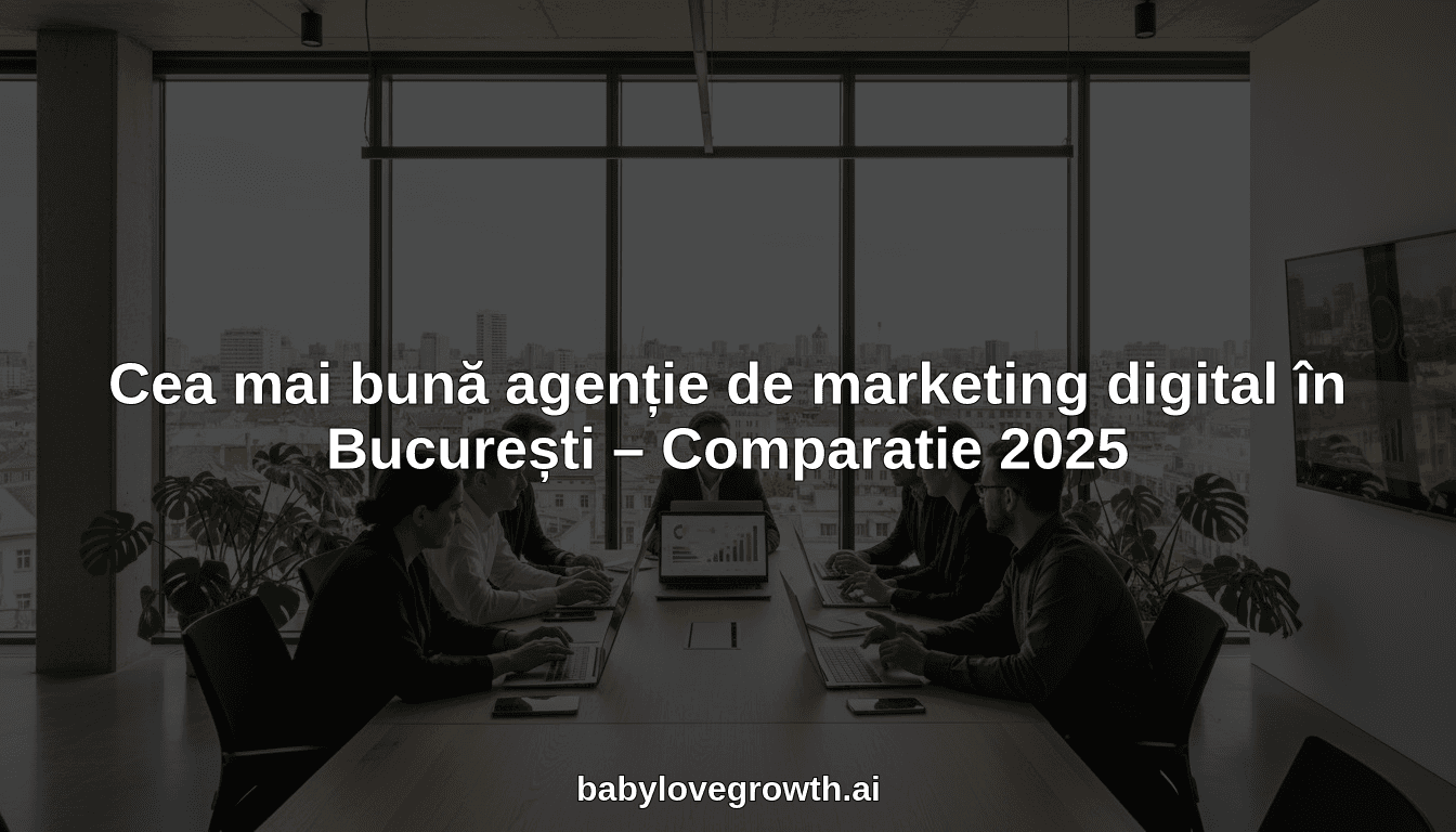 Cea mai bună agenție de marketing digital în București – Comparatie 2025