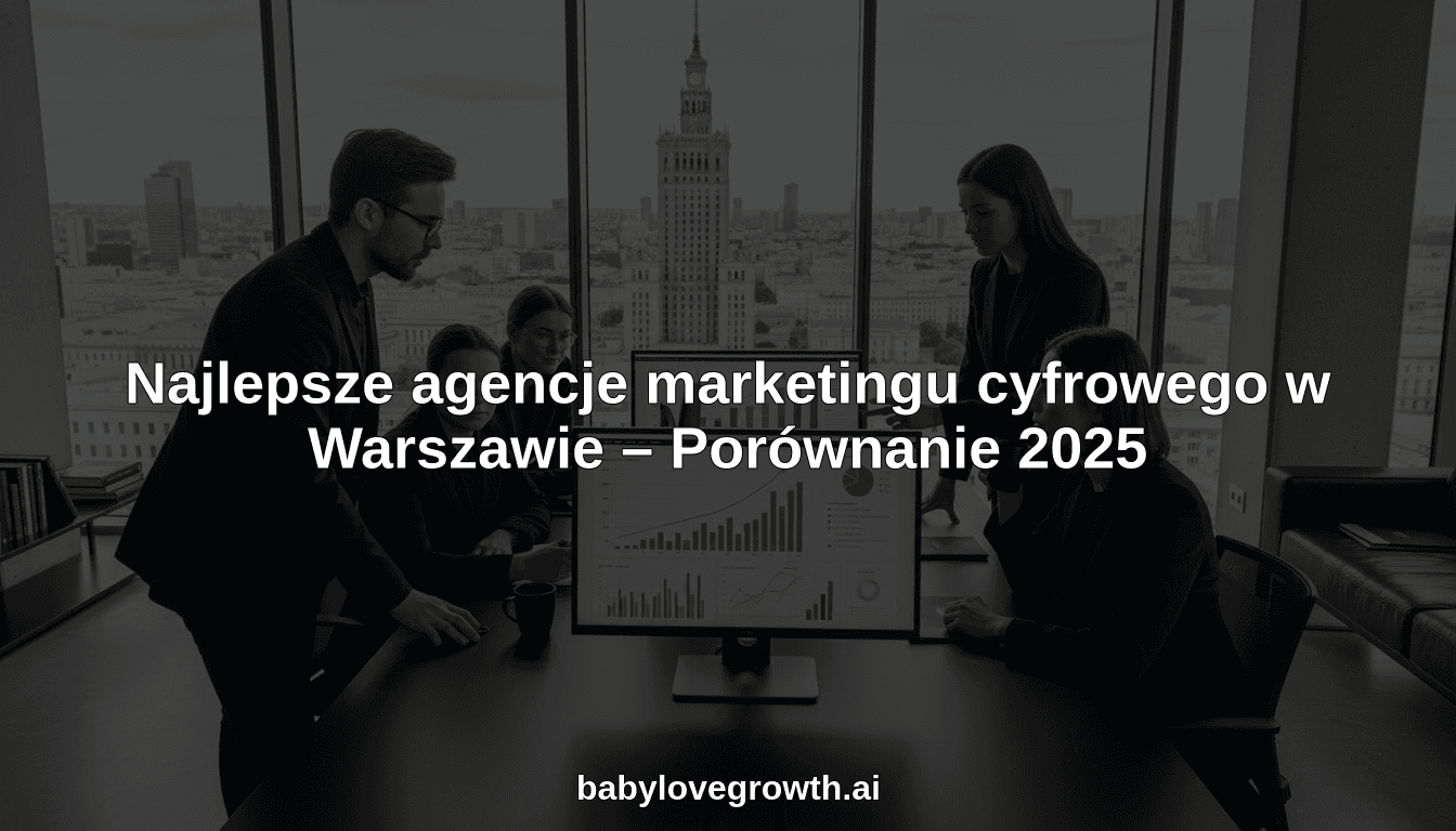 Najlepsze agencje marketingu cyfrowego w Warszawie – Porównanie 2025