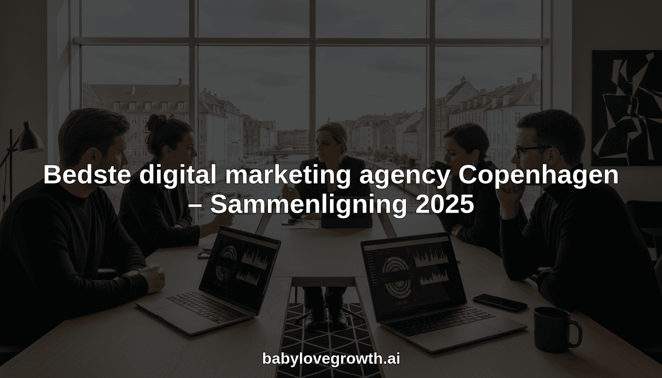 Bedste digital marketing agency Copenhagen – Sammenligning 2025
