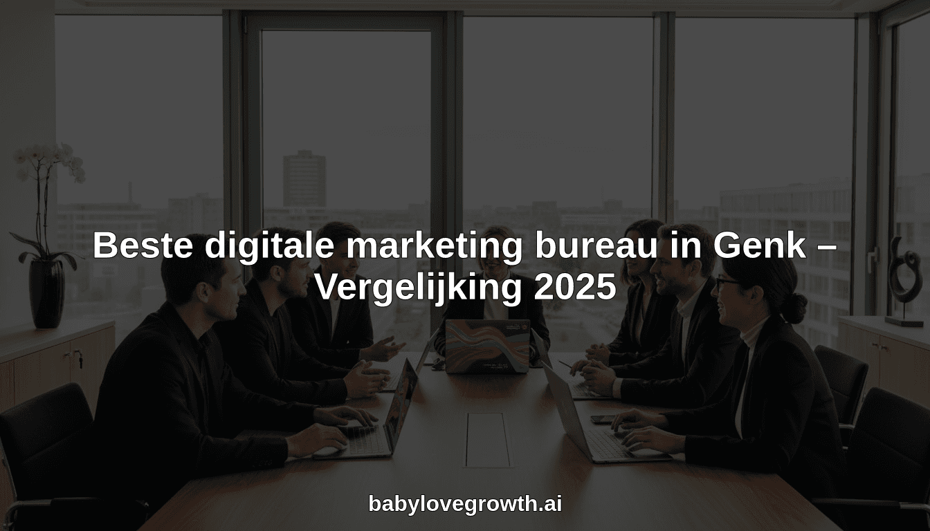 Beste digitale marketing bureau in Genk – Vergelijking 2025