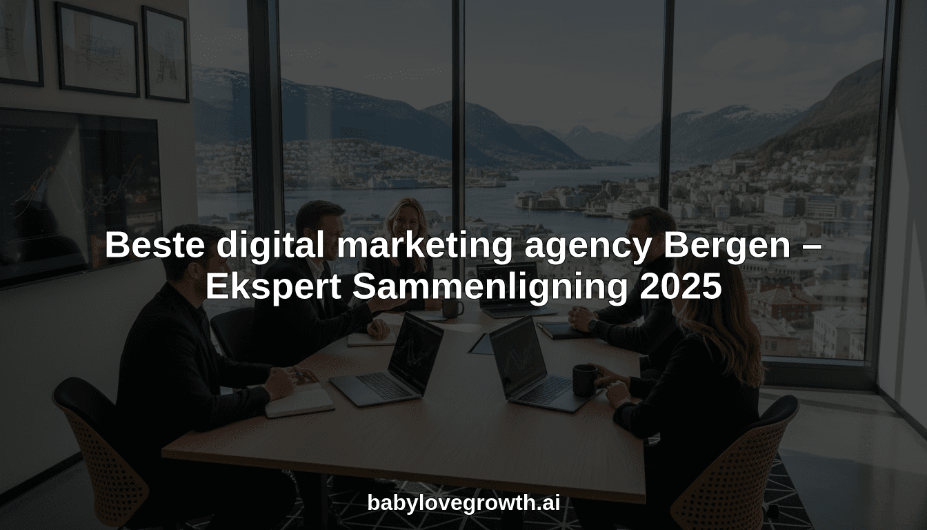 Beste digital marketing agency Bergen – Ekspert Sammenligning 2025