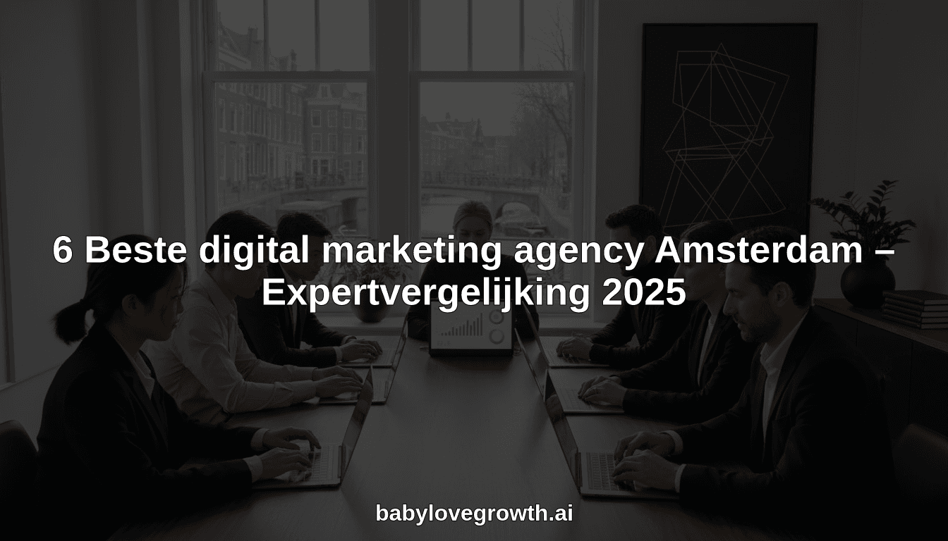 6 Beste digital marketing agency Amsterdam – Expertvergelijking 2025
