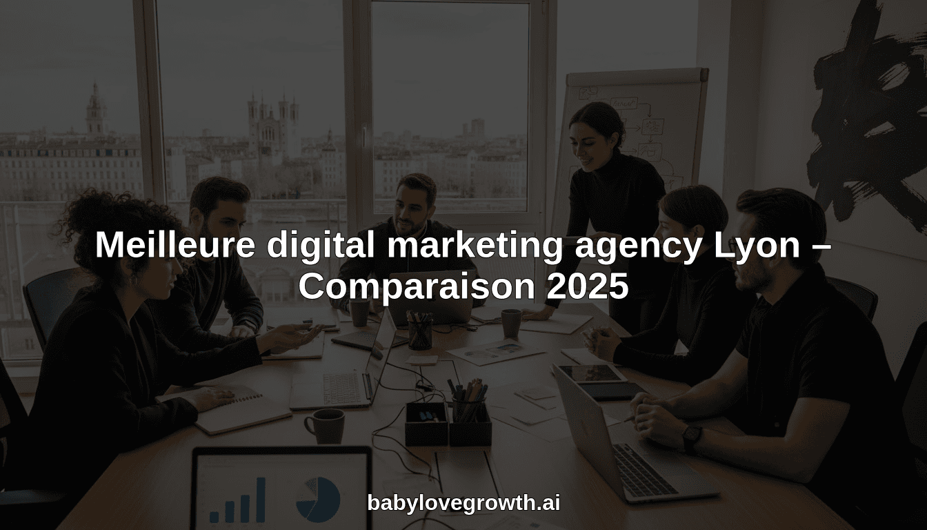 Meilleure digital marketing agency Lyon – Comparaison 2025
