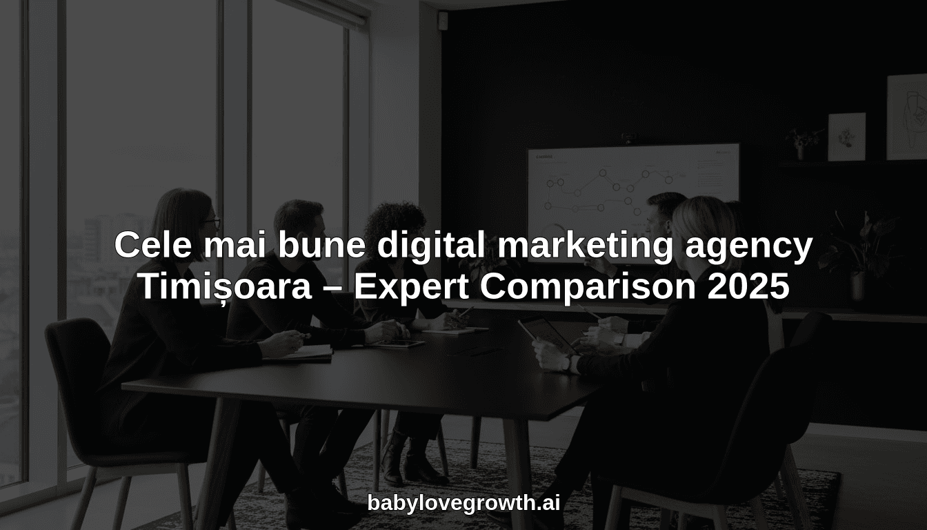 Cele mai bune digital marketing agency Timișoara – Expert Comparison 2025