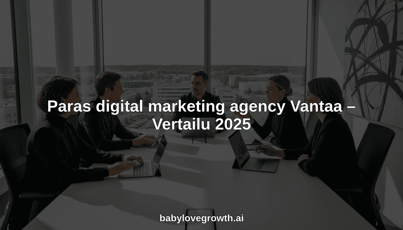 Paras digital marketing agency Vantaa – Vertailu 2025