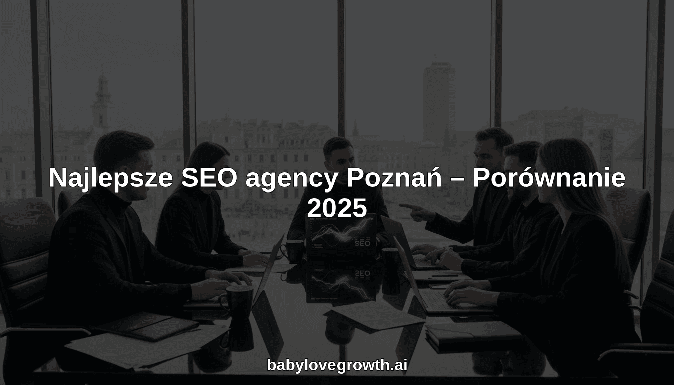 Najlepsze SEO agency Poznań – Porównanie 2025