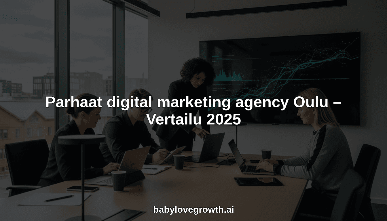 Parhaat digital marketing agency Oulu – Vertailu 2025