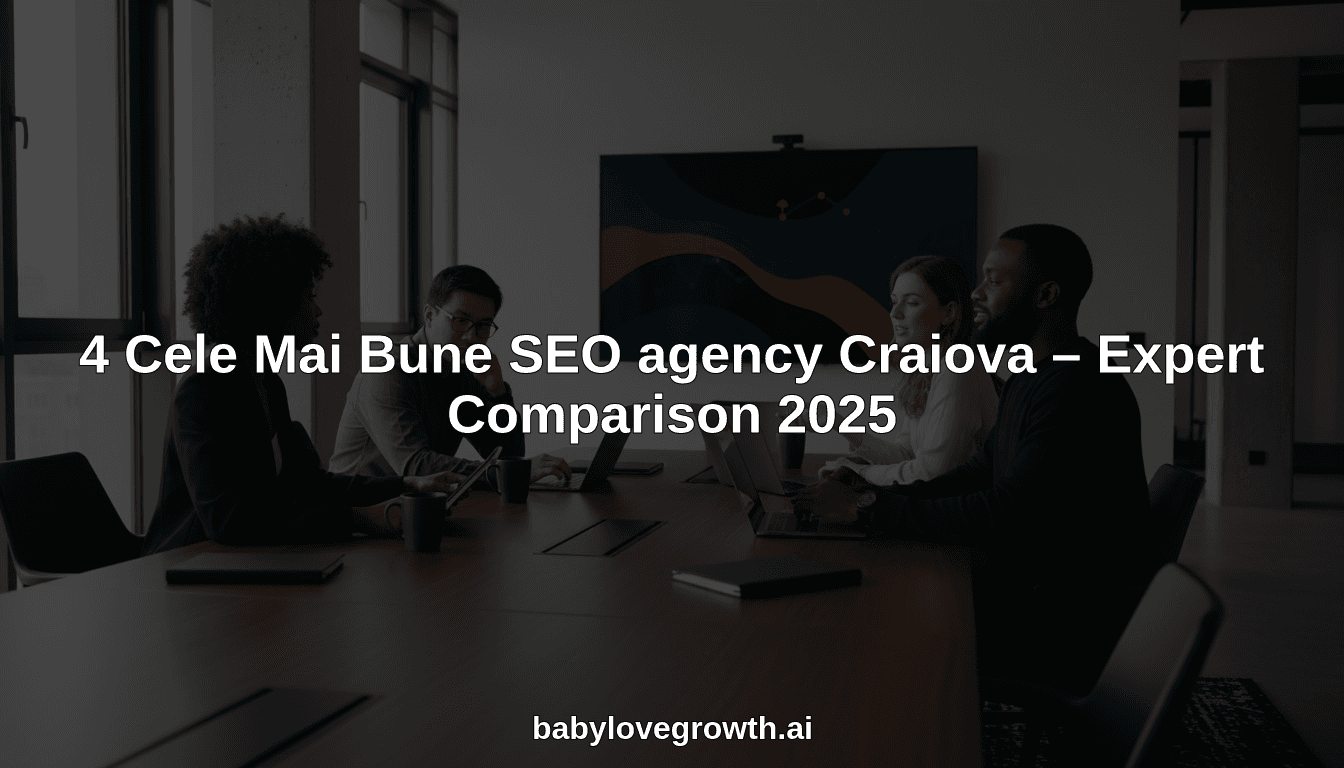 4 Cele Mai Bune SEO agency Craiova – Expert Comparison 2025