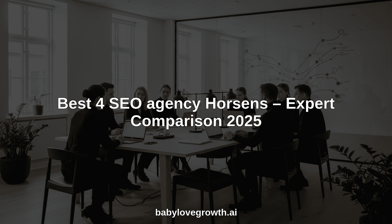 Best 4 SEO agency Horsens – Expert Comparison 2025
