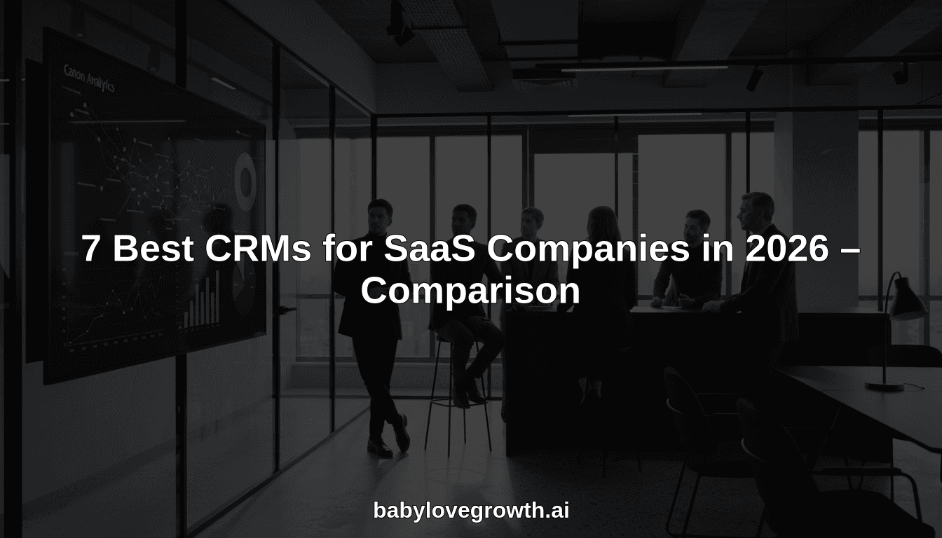 7 Best CRMs for SaaS Companies in 2026 – Comparison