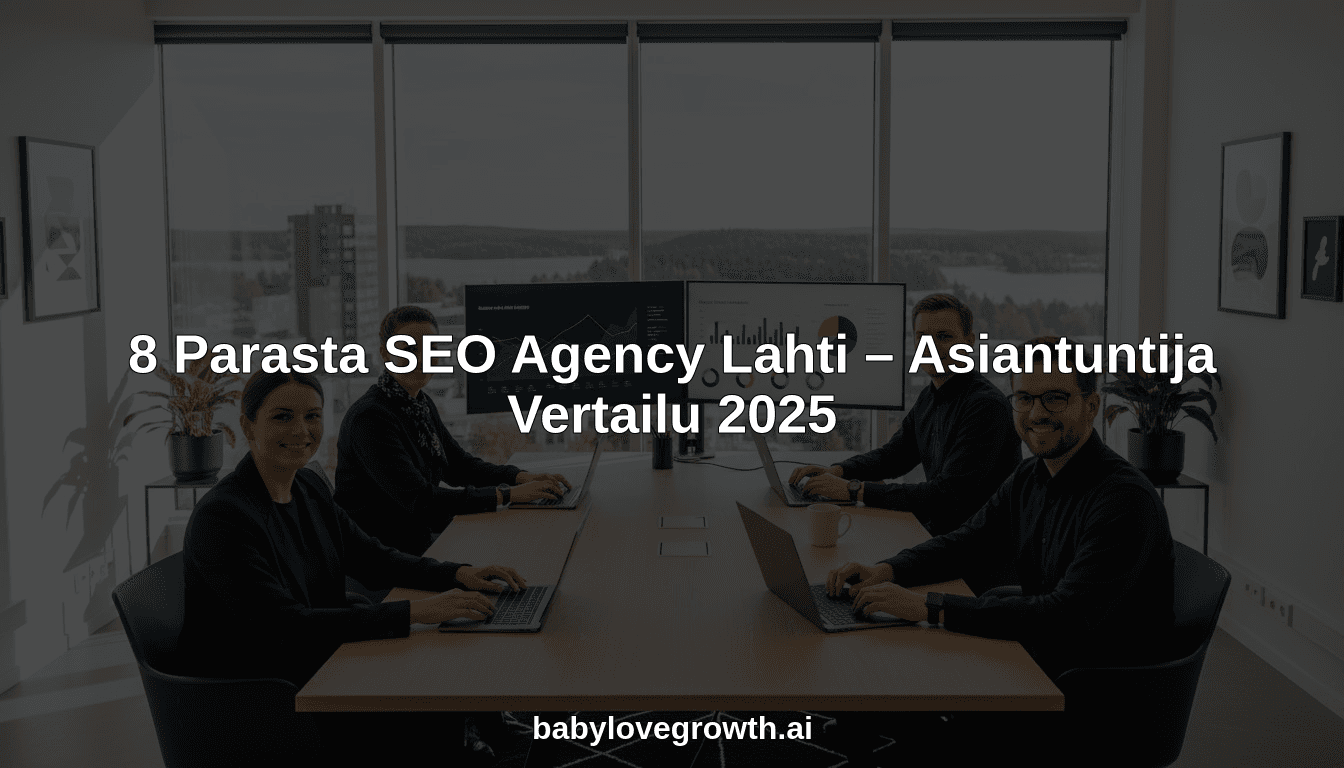 8 Parasta SEO Agency Lahti – Asiantuntija Vertailu 2025