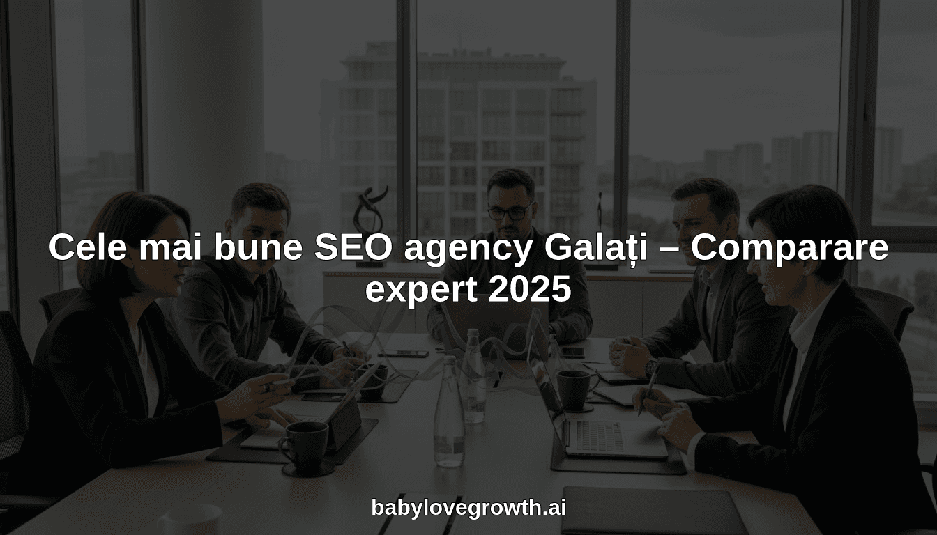 Cele mai bune SEO agency Galați – Comparare expert 2025