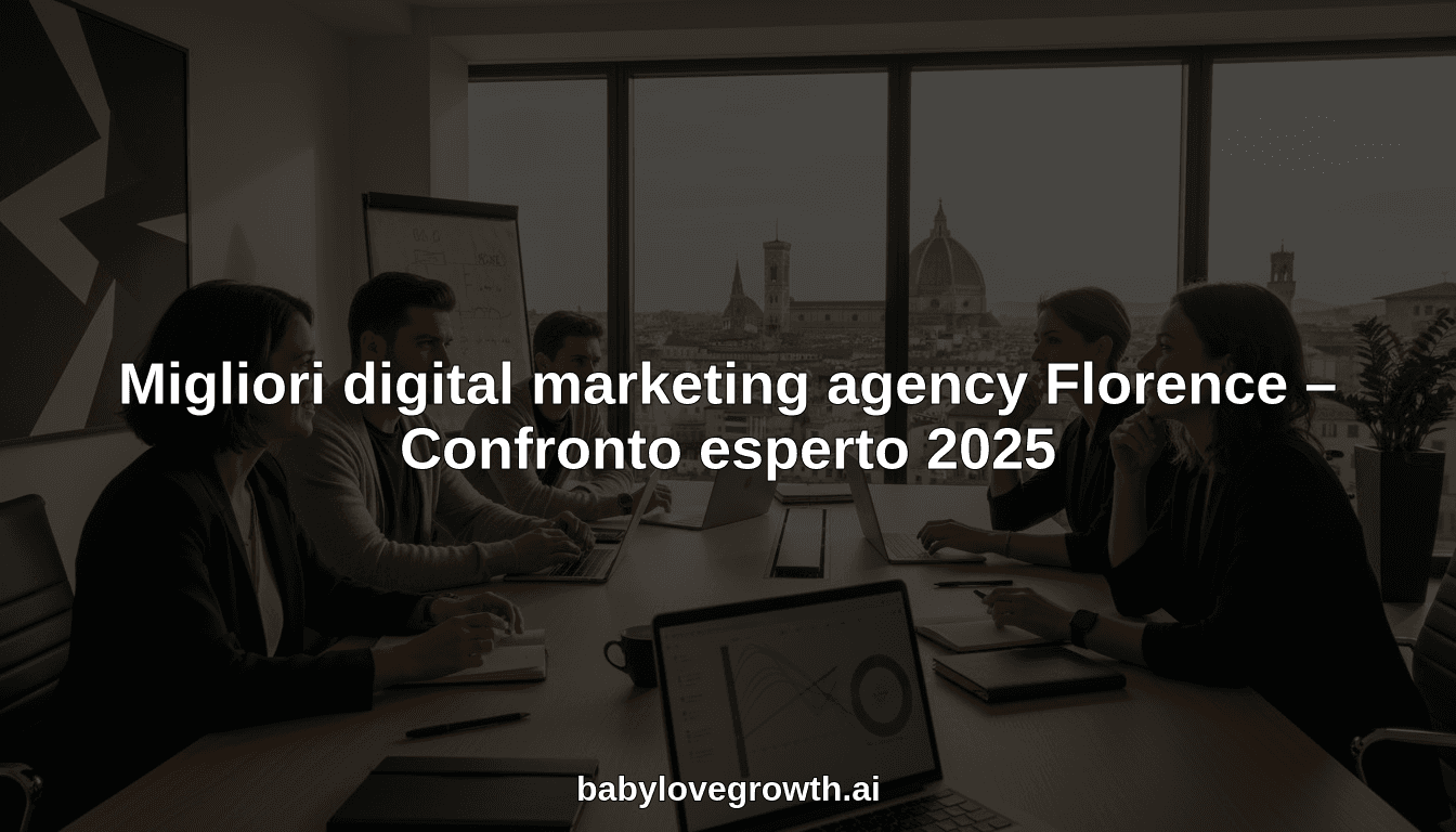 Migliori digital marketing agency Florence – Confronto esperto 2025