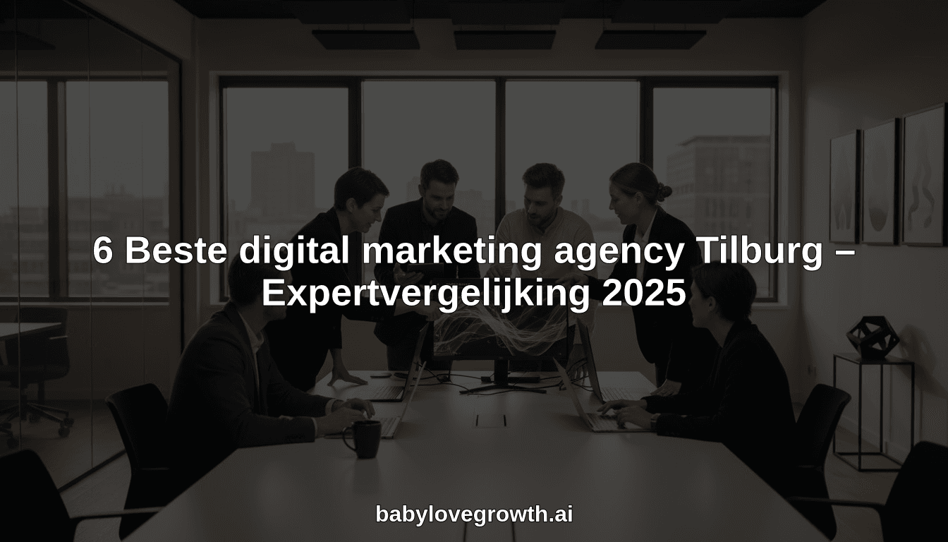 6 Beste digital marketing agency Tilburg – Expertvergelijking 2025
