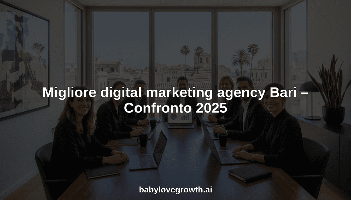 Migliore digital marketing agency Bari – Confronto 2025