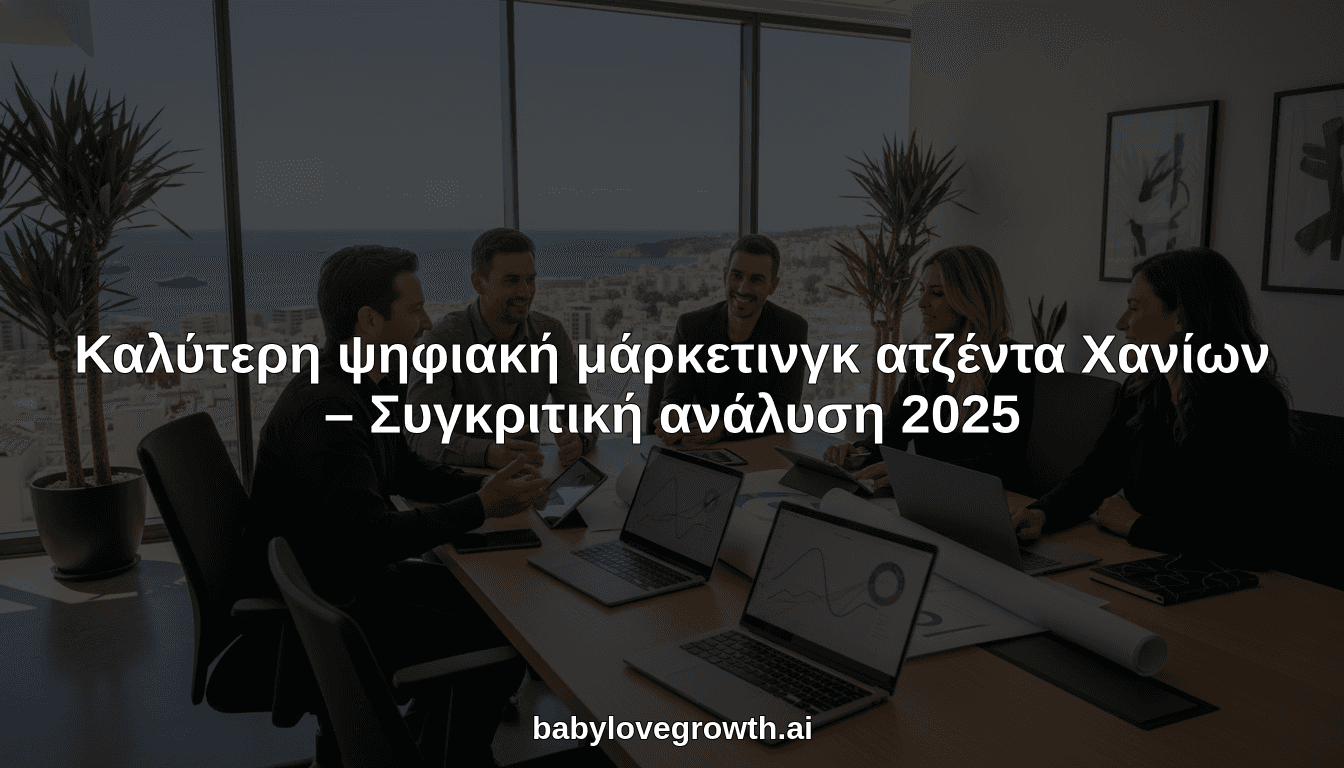 Καλύτερη ψηφιακή μάρκετινγκ ατζέντα Χανίων – Συγκριτική ανάλυση 2025