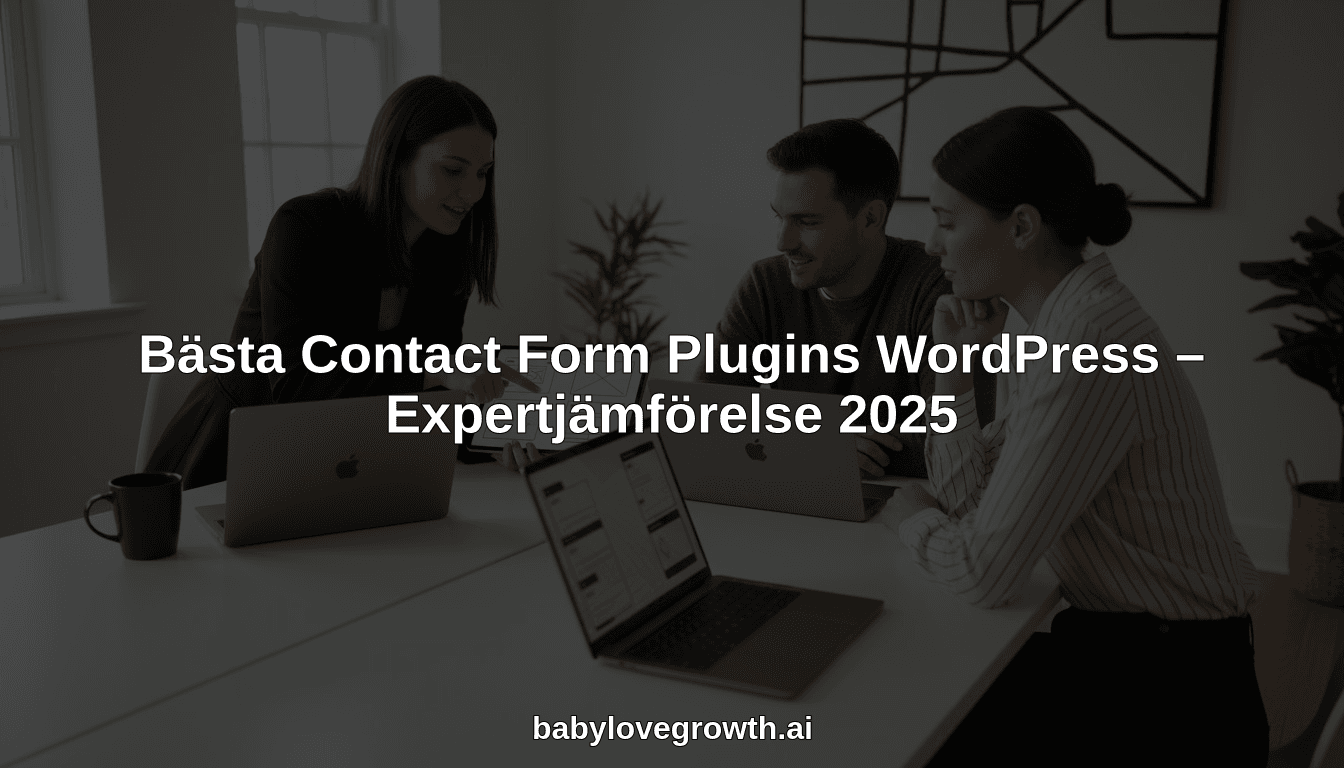 Bästa Contact Form Plugins WordPress – Expertjämförelse 2025