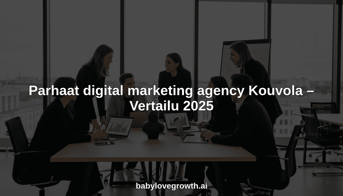 Parhaat digital marketing agency Kouvola – Vertailu 2025