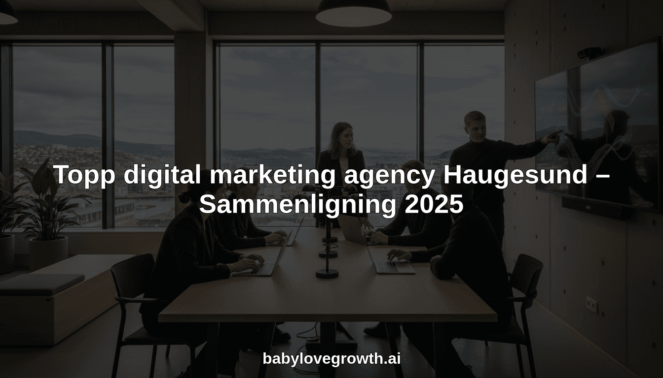 Topp digital marketing agency Haugesund – Sammenligning 2025