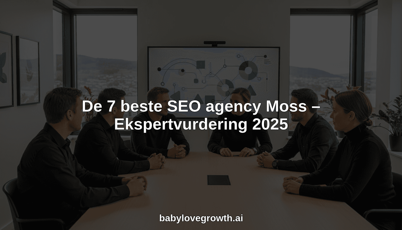 De 7 beste SEO agency Moss – Ekspertvurdering 2025