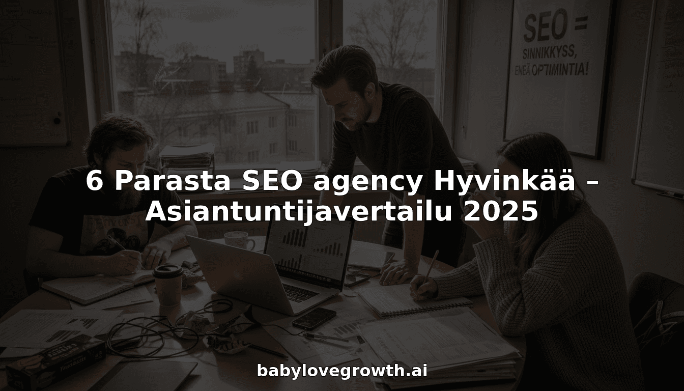 6 Parasta SEO agency Hyvinkää – Asiantuntijavertailu 2025