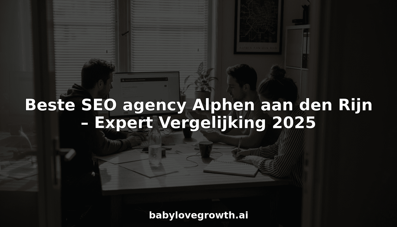 Beste SEO agency Alphen aan den Rijn – Expert Vergelijking 2025
