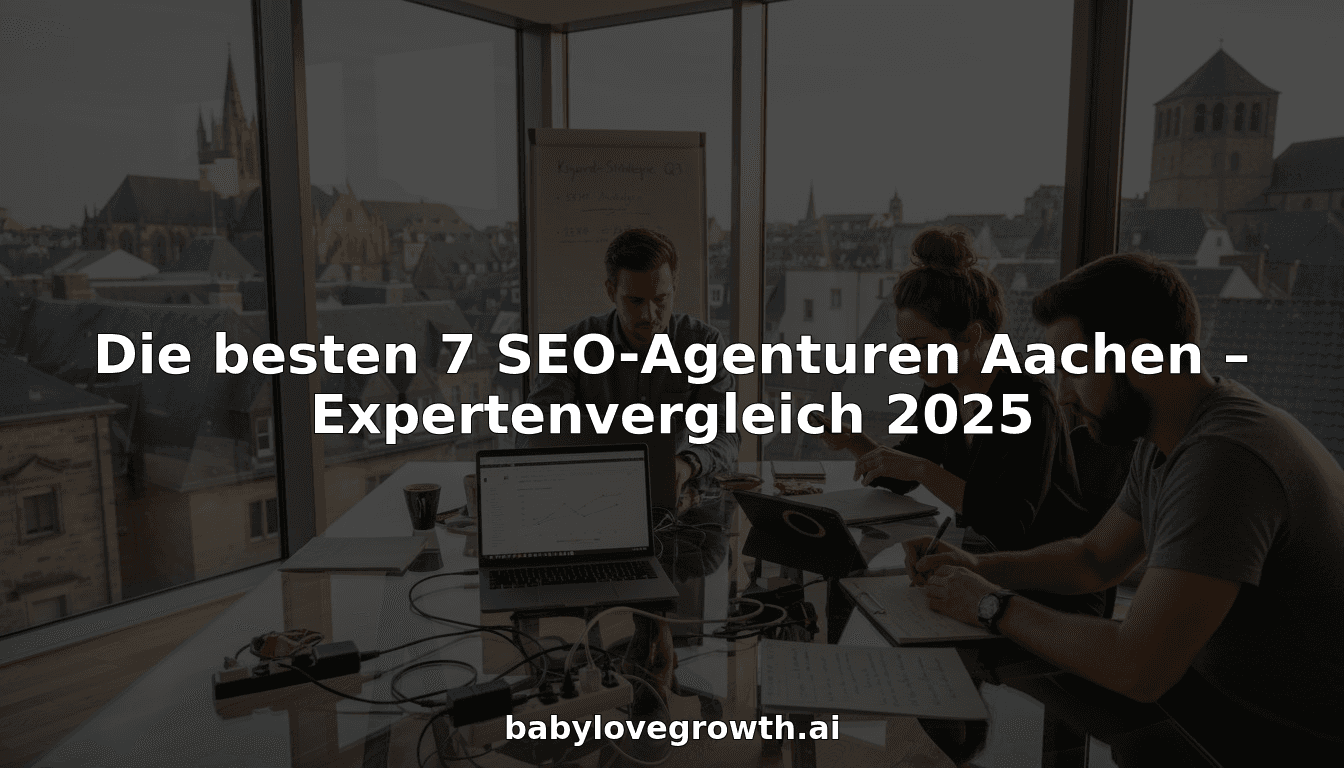 Die besten 7 SEO-Agenturen Aachen – Expertenvergleich 2025