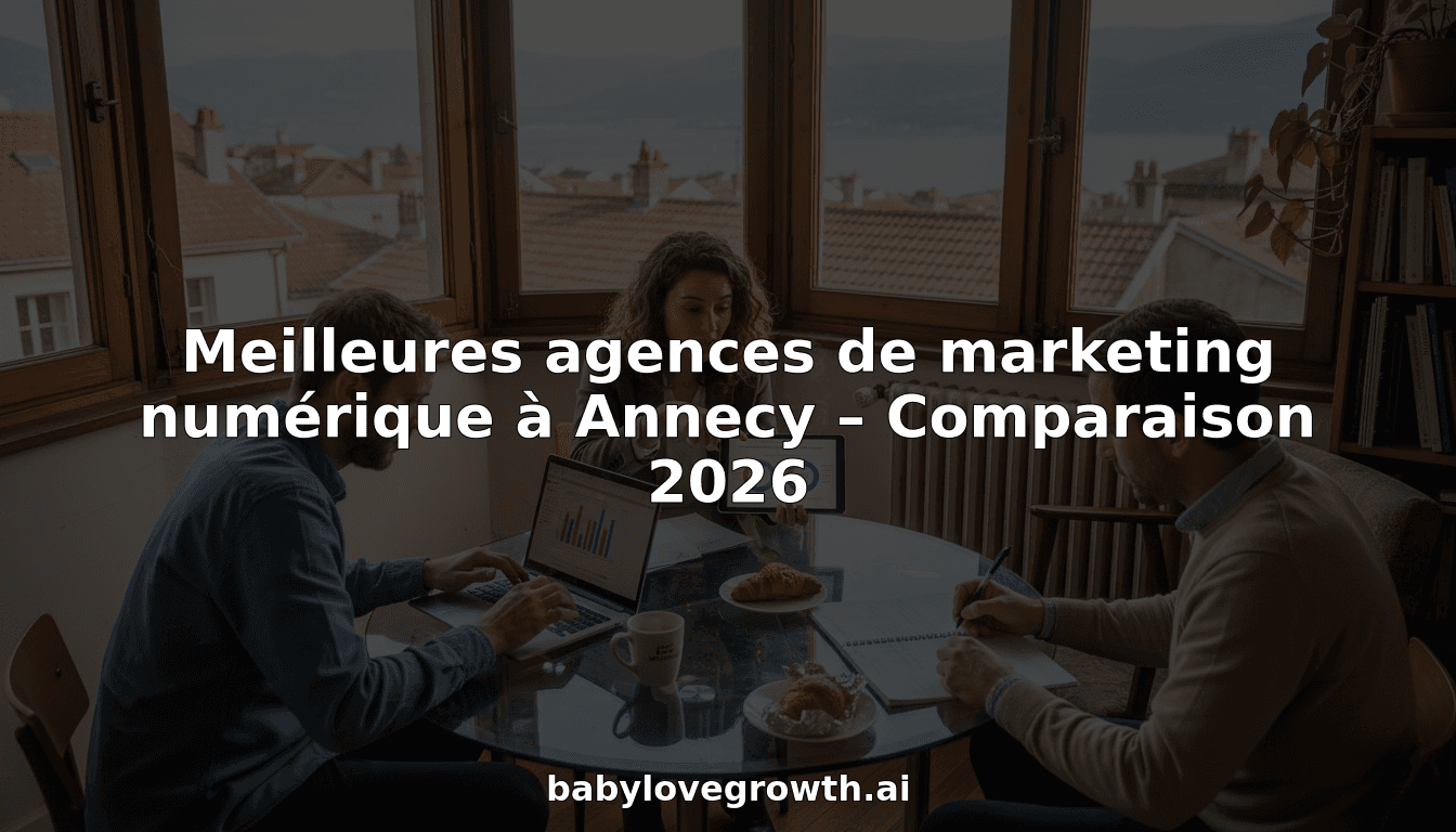 Meilleures agences de marketing numérique à Annecy – Comparaison 2026
