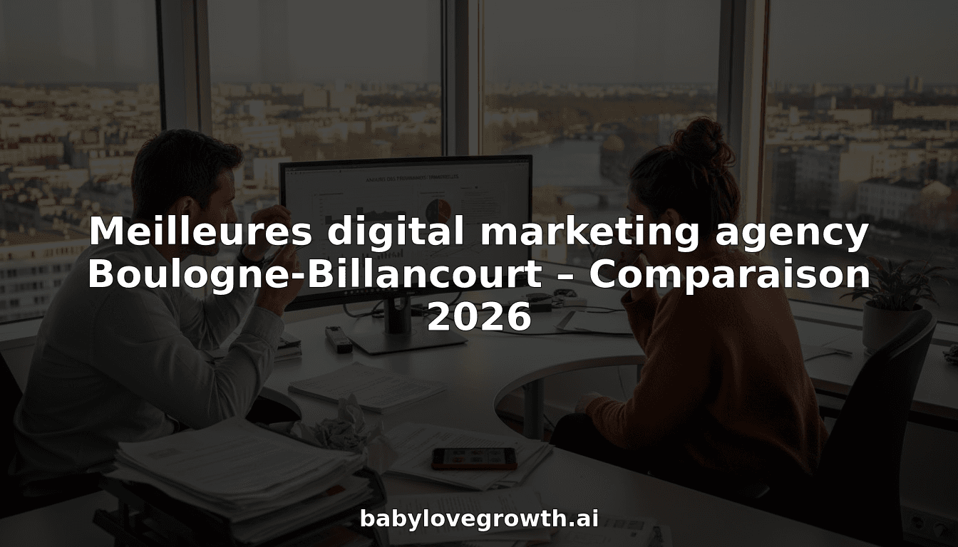 Meilleures digital marketing agency Boulogne-Billancourt – Comparaison 2026
