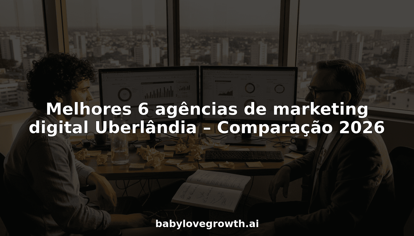 Melhores 6 agências de marketing digital Uberlândia – Comparação 2026