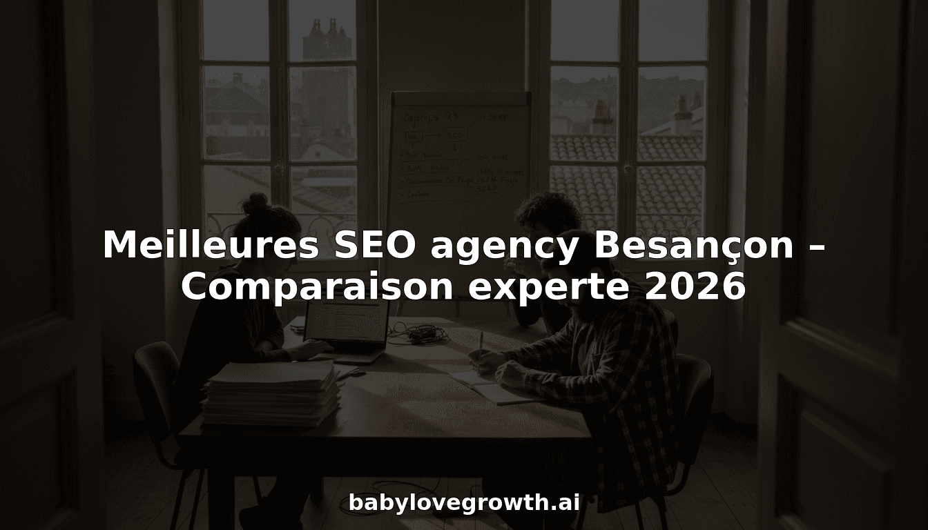 Meilleures SEO agency Besançon – Comparaison experte 2026