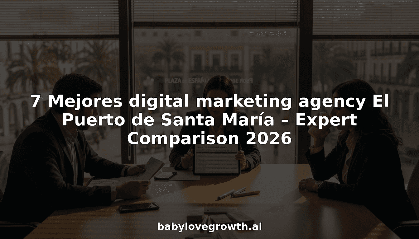 7 Mejores digital marketing agency El Puerto de Santa María – Expert Comparison 2026