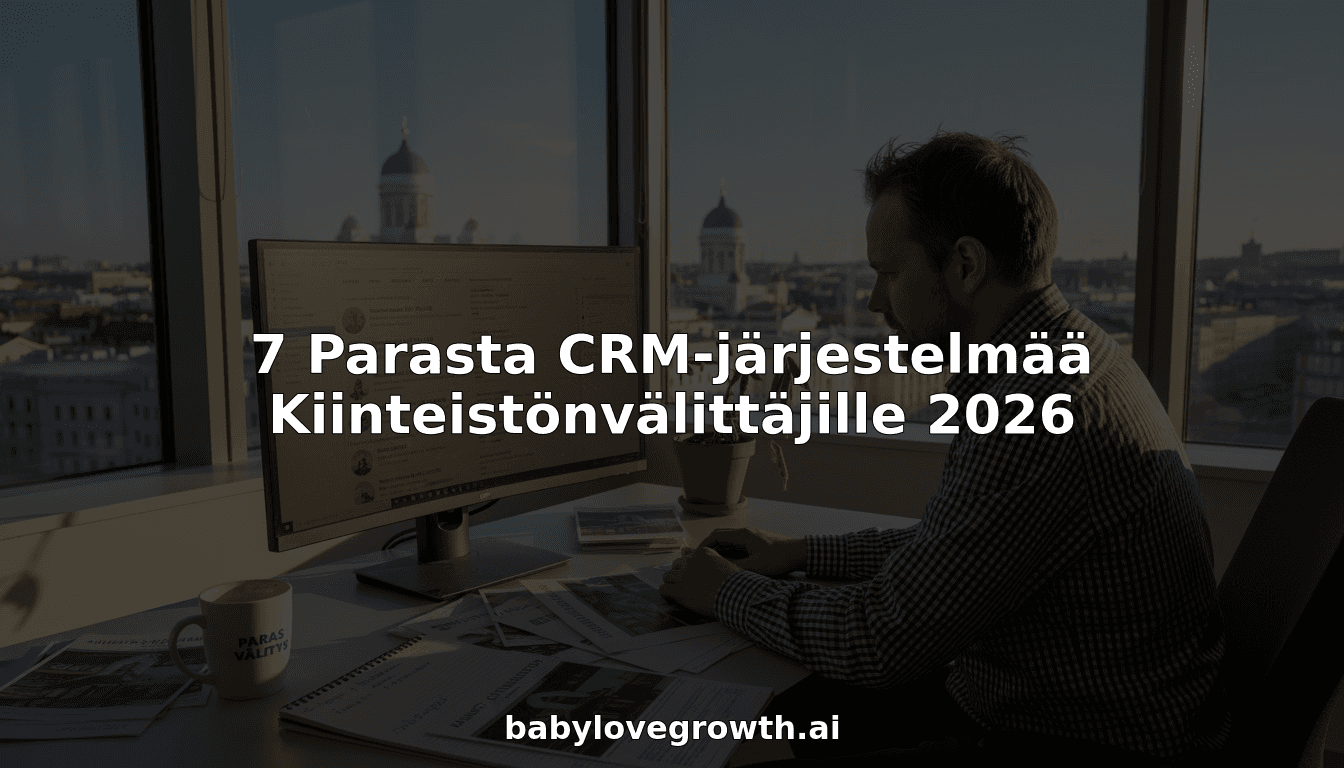 7 Parasta CRM-järjestelmää Kiinteistönvälittäjille 2026