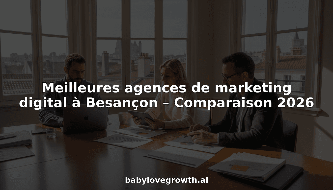 Meilleures agences de marketing digital à Besançon – Comparaison 2026