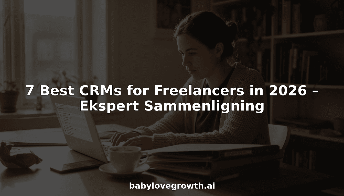7 Best CRMs for Freelancers in 2026 – Ekspert Sammenligning
