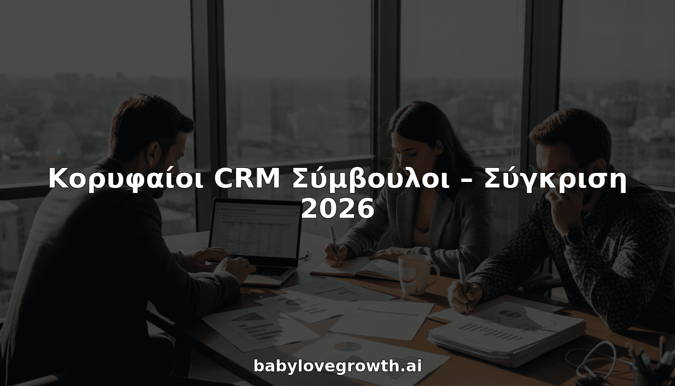 Κορυφαίοι CRM Σύμβουλοι – Σύγκριση 2026