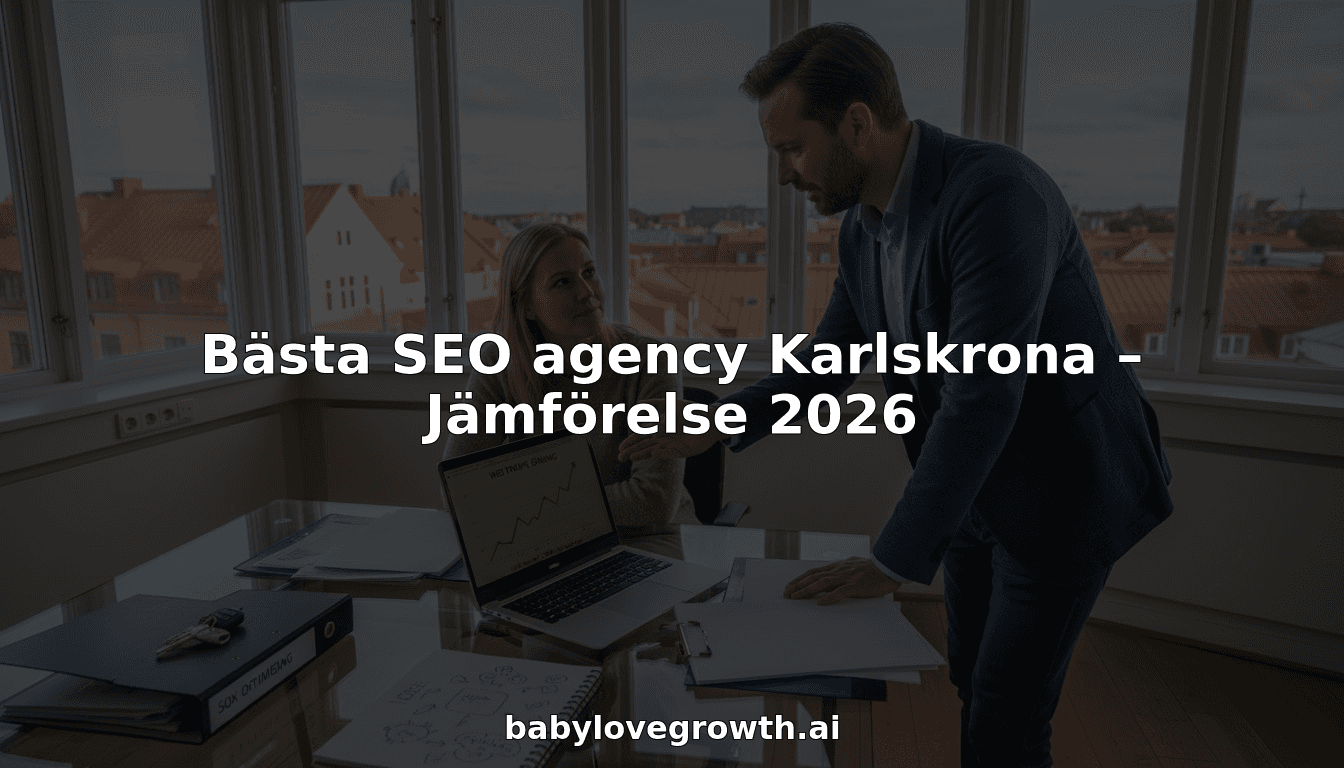 Bästa SEO agency Karlskrona – Jämförelse 2026