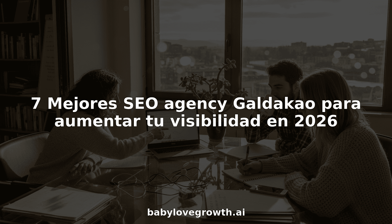 7 Mejores SEO agency Galdakao para aumentar tu visibilidad en 2026