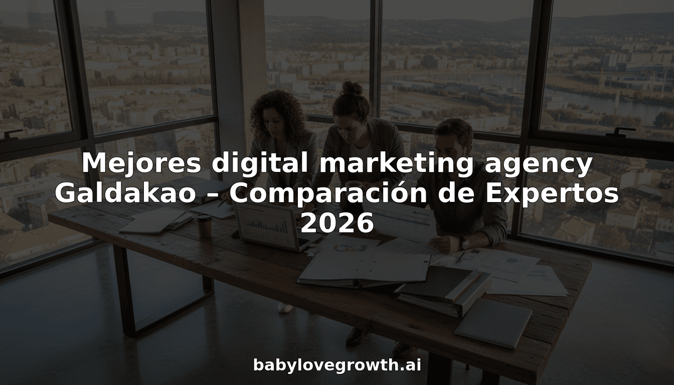 Mejores digital marketing agency Galdakao – Comparación de Expertos 2026