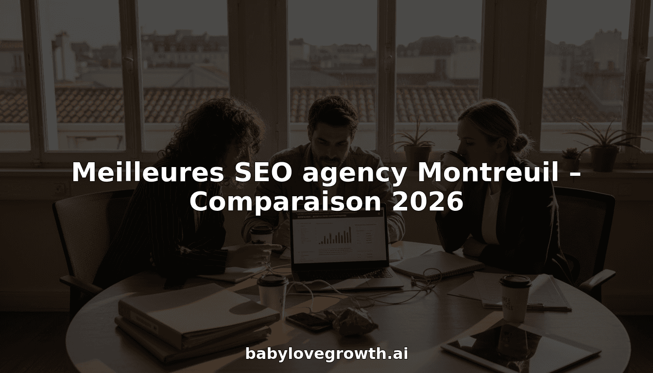 Meilleures SEO agency Montreuil – Comparaison 2026