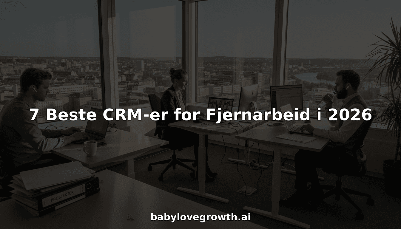 7 Beste CRM-er for Fjernarbeid i 2026